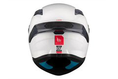 MT Targo S Solid A0 blanco perlado Casco integral deportivo para motocicleta - CASCO
