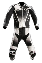 MUGENRACE MNR-2402 SIDEGUN 2 pezzi Tuta pelle Nero Bianco
