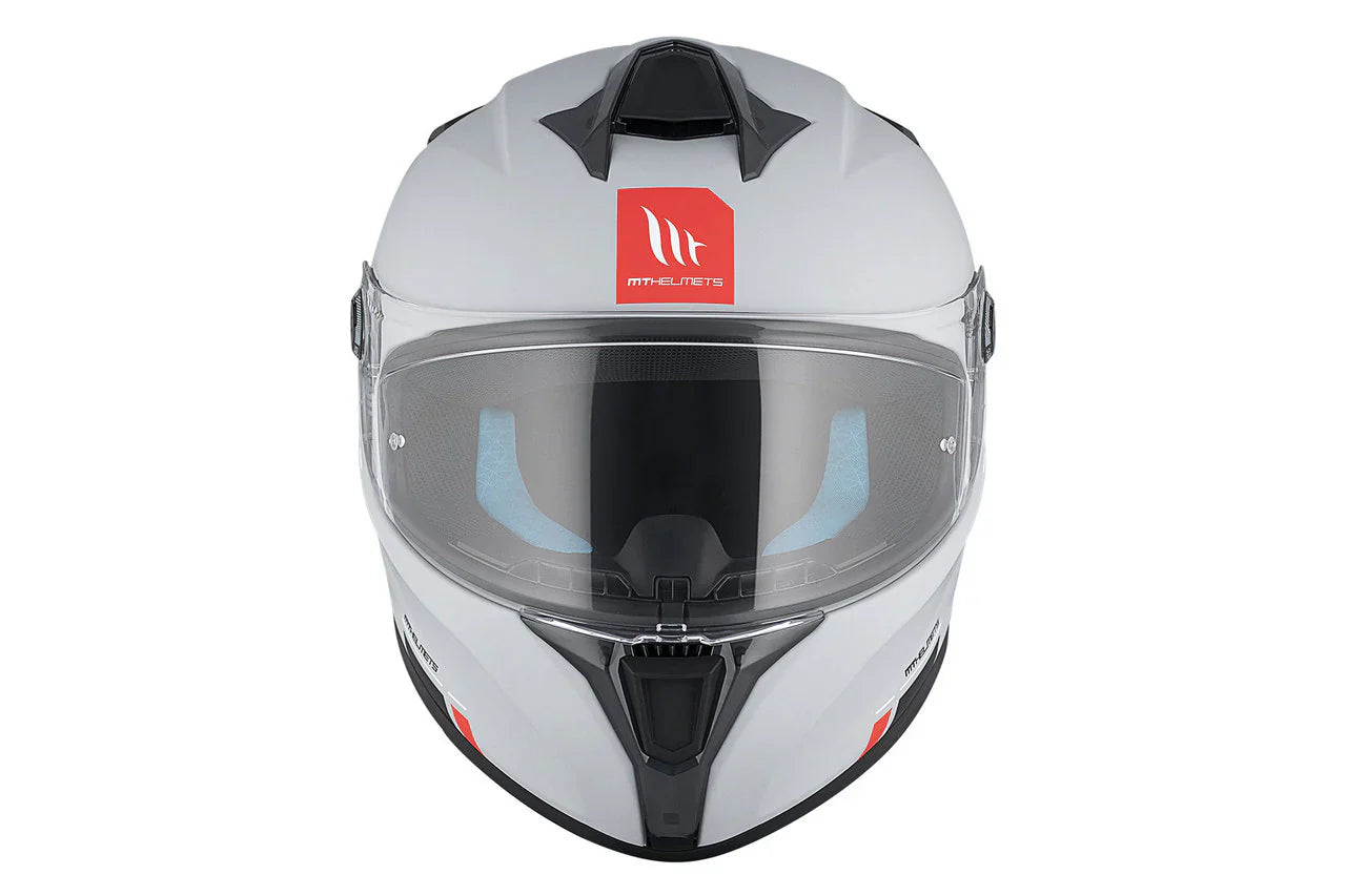 MT Targo S Solid A12 Casco integrales deportivos motocicleta gris brillante - CASCO