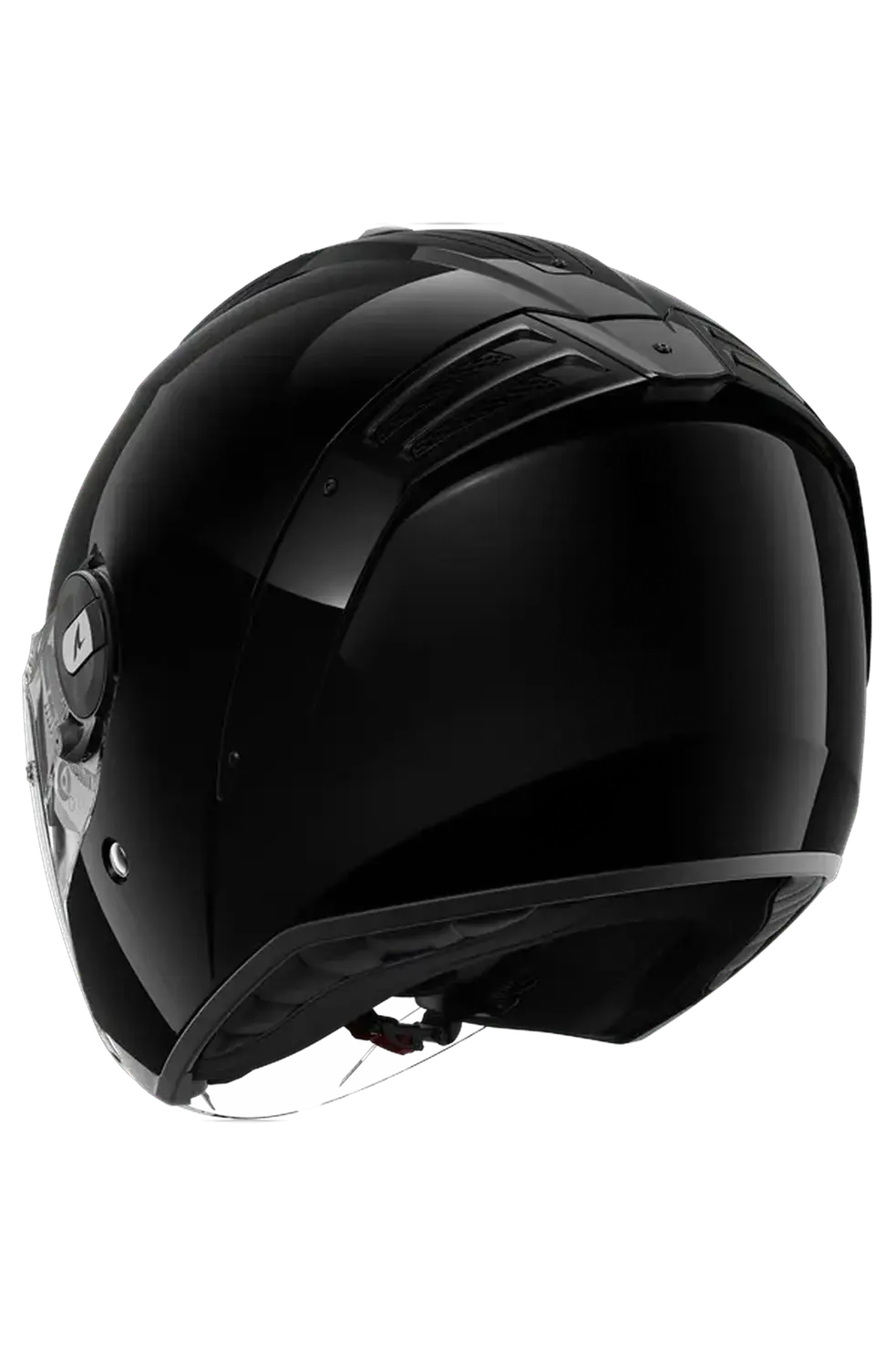 SHARK RS Casco Blank Moto Jet Viso Aperto Nero 