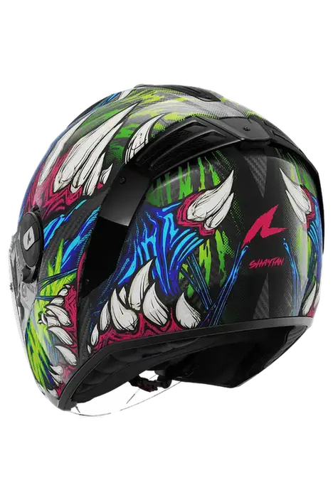 SHARK RS JET CARBON SHAYTAN CASCHI JET NERO VERDE VIOLA 