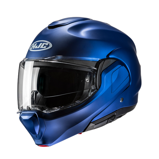 HJC F100 UNI Moto Modulabile Turismo Sportivo Caschi Blu Metallizzato
