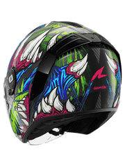 SHARK RS JET CARBON SHAYTAN CASCHI JET NERO VERDE VIOLA 