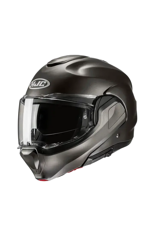 HJC F100 UNI Modulabile Moto Sportivo Turismo Caschi Semi Piatto Titanio 