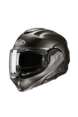 HJC F100 UNI Modulabile Moto Sportivo Turismo Caschi Semi Piatto Titanio 