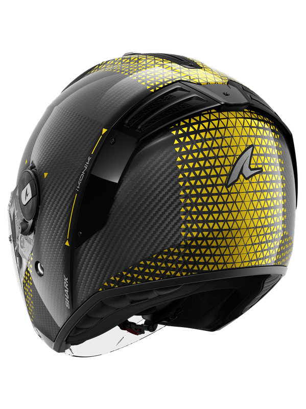 SHARK JET CARBON IKONIK Carbon Moto Jet Caschi Cromo Oro