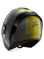 SHARK JET CARBON IKONIK Carbon Moto Jet Caschi Cromo Oro