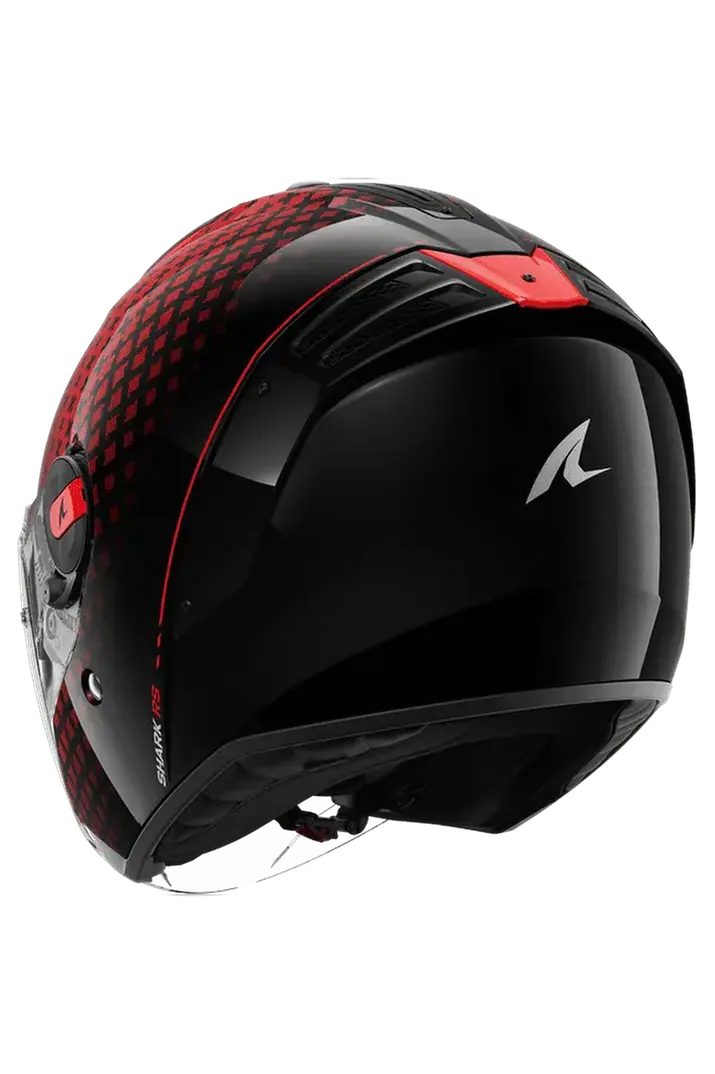 SHARK RS Jet Stride Moto Caschi Nero Antracite Rosso 