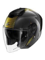 SHARK JET CARBON IKONIK Carbono Oro Cromado Casco