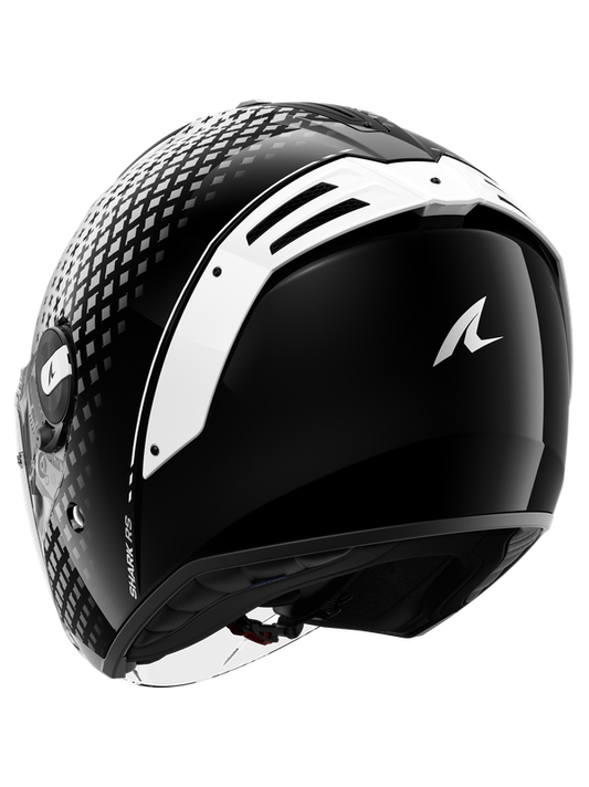 SHARK Rs Jet Stride Negro Blanco Casco