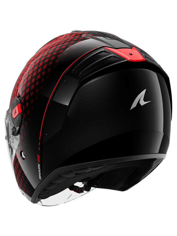 SHARK RS Jet Stride Moto Caschi Nero Antracite Rosso