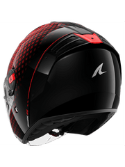SHARK RS Jet Stride Moto Caschi Nero Antracite Rosso
