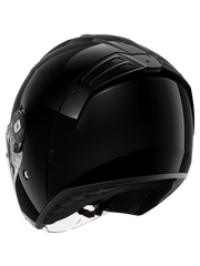 SHARK RS Casco Blank Moto Jet Viso Aperto Nero