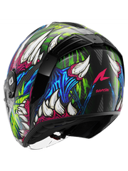 SHARK RS JET CARBON SHAYTAN Negro Verde Violeta Casco