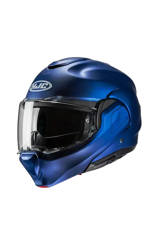 HJC F100 UNI Moto Modulabile Turismo Sportivo Caschi Blu Metallizzato 