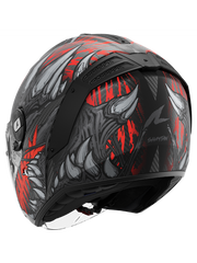 SHARK Rs Jet Carbon Shaytan Anthracite Negro Mate Rojo Casco