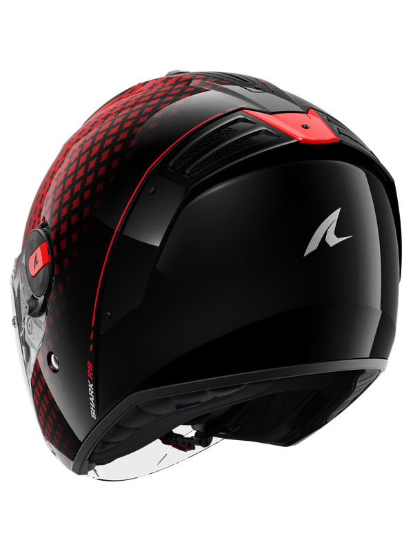 SHARK RS JET STRIDE Negro Rojo Antracita Casco