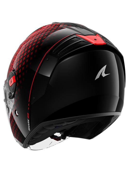 SHARK RS JET STRIDE Negro Rojo Antracita Casco