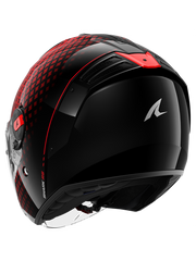 SHARK RS JET STRIDE Negro Rojo Antracita Casco