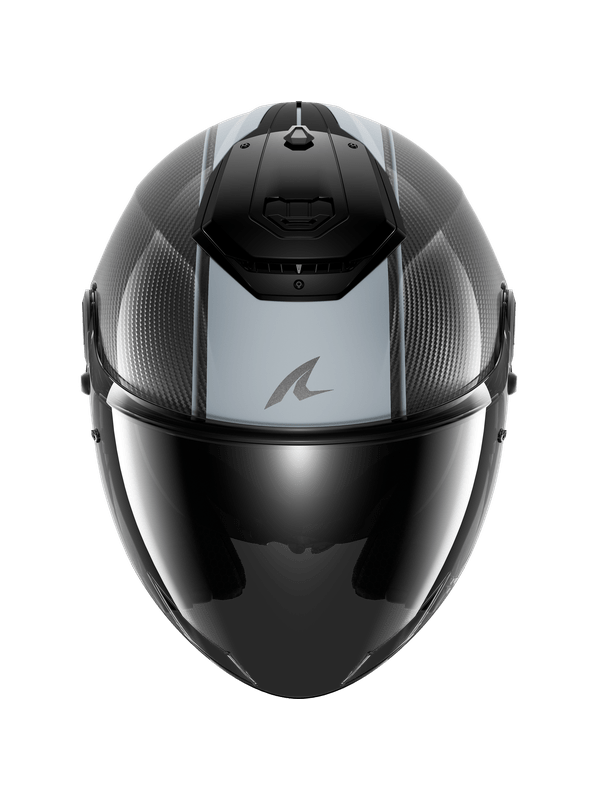 SHARK RS JET CARBON SKIN Carbonio Argento Caschi 