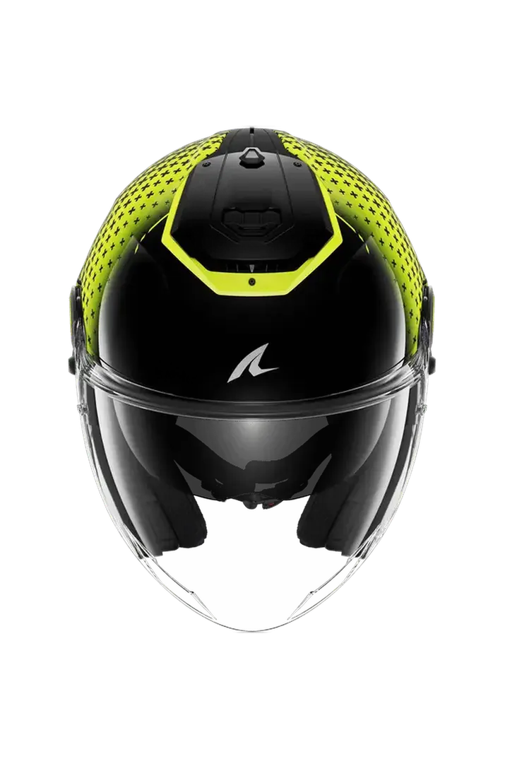 SHARK RS Moto Jet Caschi Nero Giallo Argento 