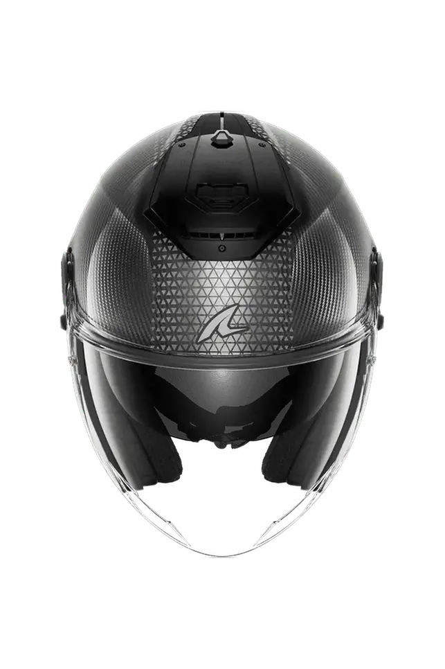 SHARK RS JET CARBON IKONIK Moto Caschi Carbon Nero Cromo 