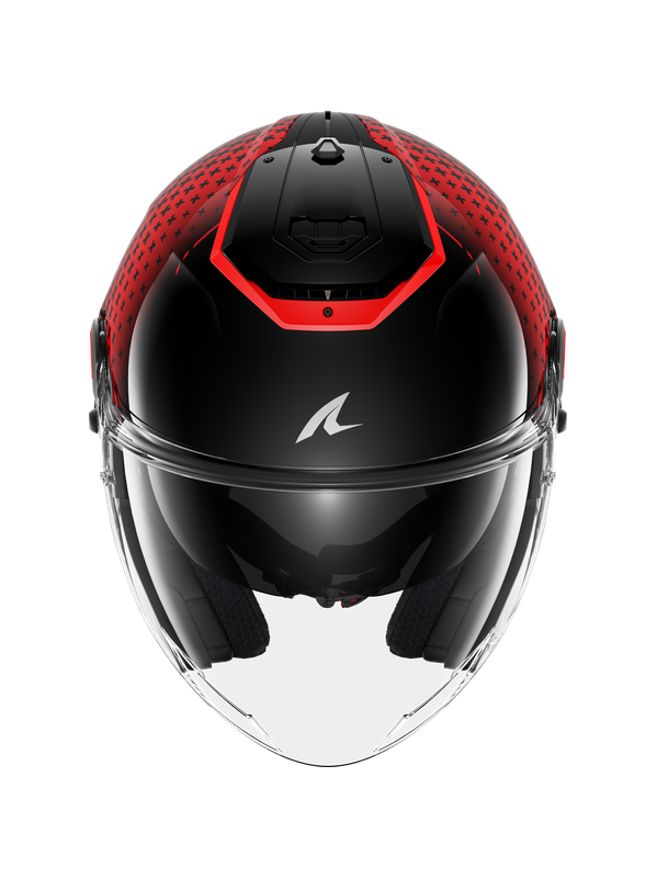 SHARK RS JET STRIDE Negro Rojo Antracita Casco