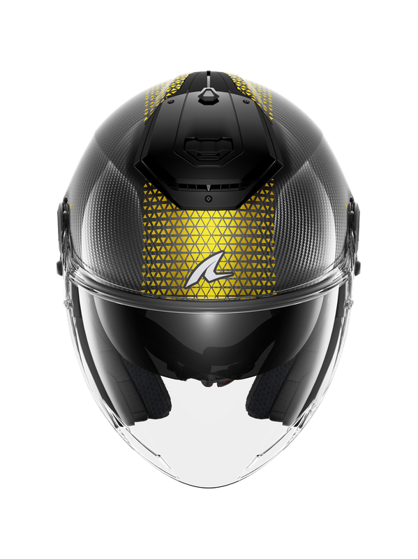 SHARK JET CARBON IKONIK Carbono Oro Cromado Casco