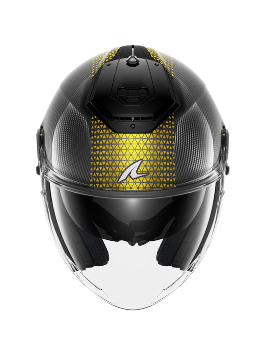 SHARK JET CARBON IKONIK Carbono Oro Cromado Casco