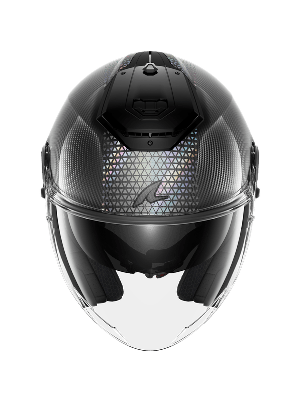 SHARK RS JET IKONIK carbonio iridescente aperto Caschi