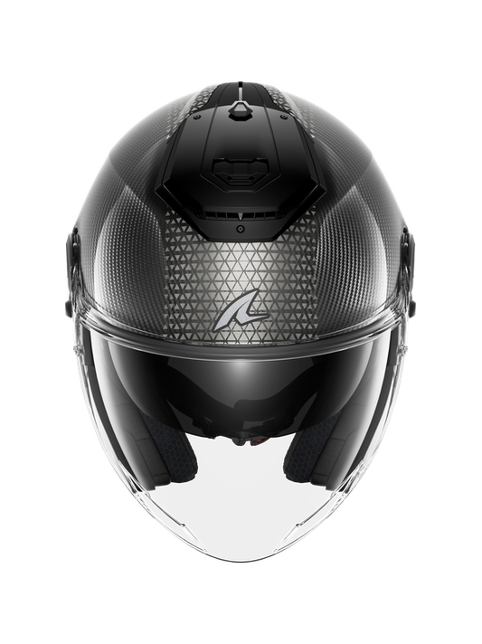 SHARK RS JET CARBON IKONIK Carbono Negro Cromado Casco
