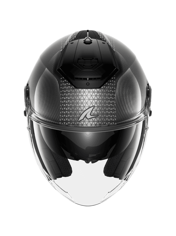 SHARK RS JET CARBON IKONIK Moto Caschi Carbon Nero Cromo