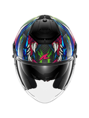 SHARK RS JET CARBON SHAYTAN Negro Verde Violeta Casco