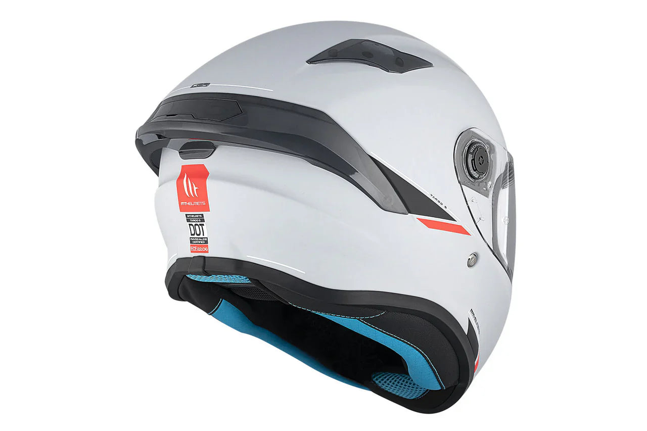 MT Targo S Solid A12 Casco integrales deportivos motocicleta gris brillante - CASCO