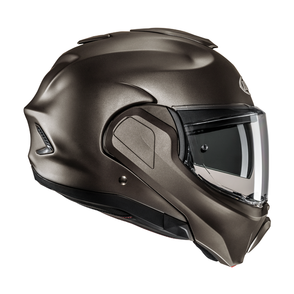 HJC F100 UNI Modulabile Moto Sportivo Turismo Caschi Semi Piatto Titanio