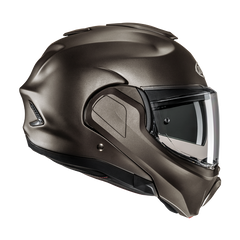 HJC F100 UNI Modulabile Moto Sportivo Turismo Caschi Semi Piatto Titanio