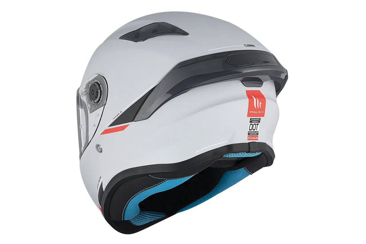 MT Targo S Solid A12 Casco integrales deportivos motocicleta gris brillante - CASCO