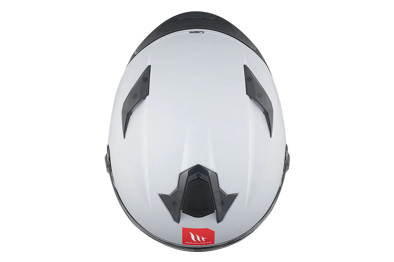 MT Targo S Solid A12 Casco integrales deportivos motocicleta gris brillante - CASCO