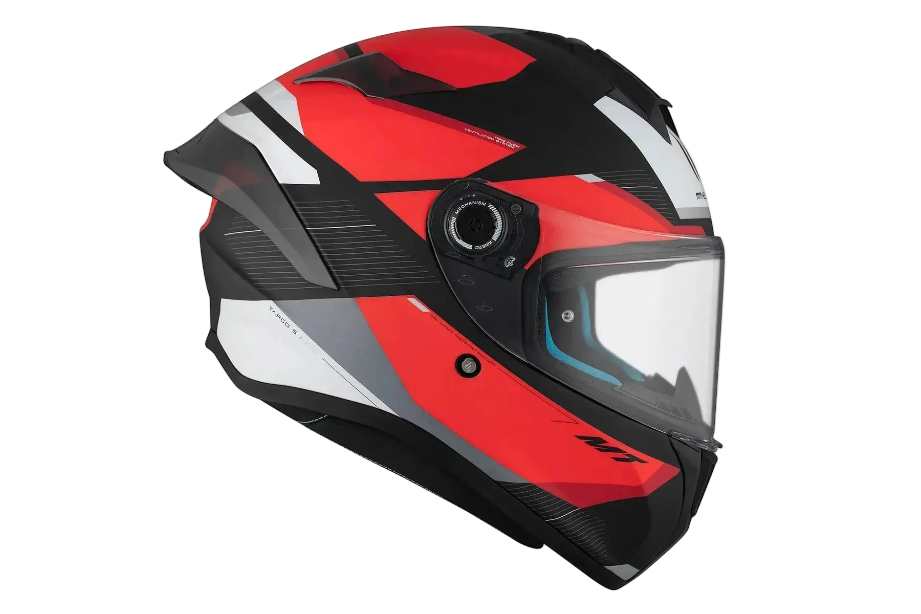 MT Targo S Kay B5 Sportivo Turismo moto Integrali Caschi Opaco Rosso 
