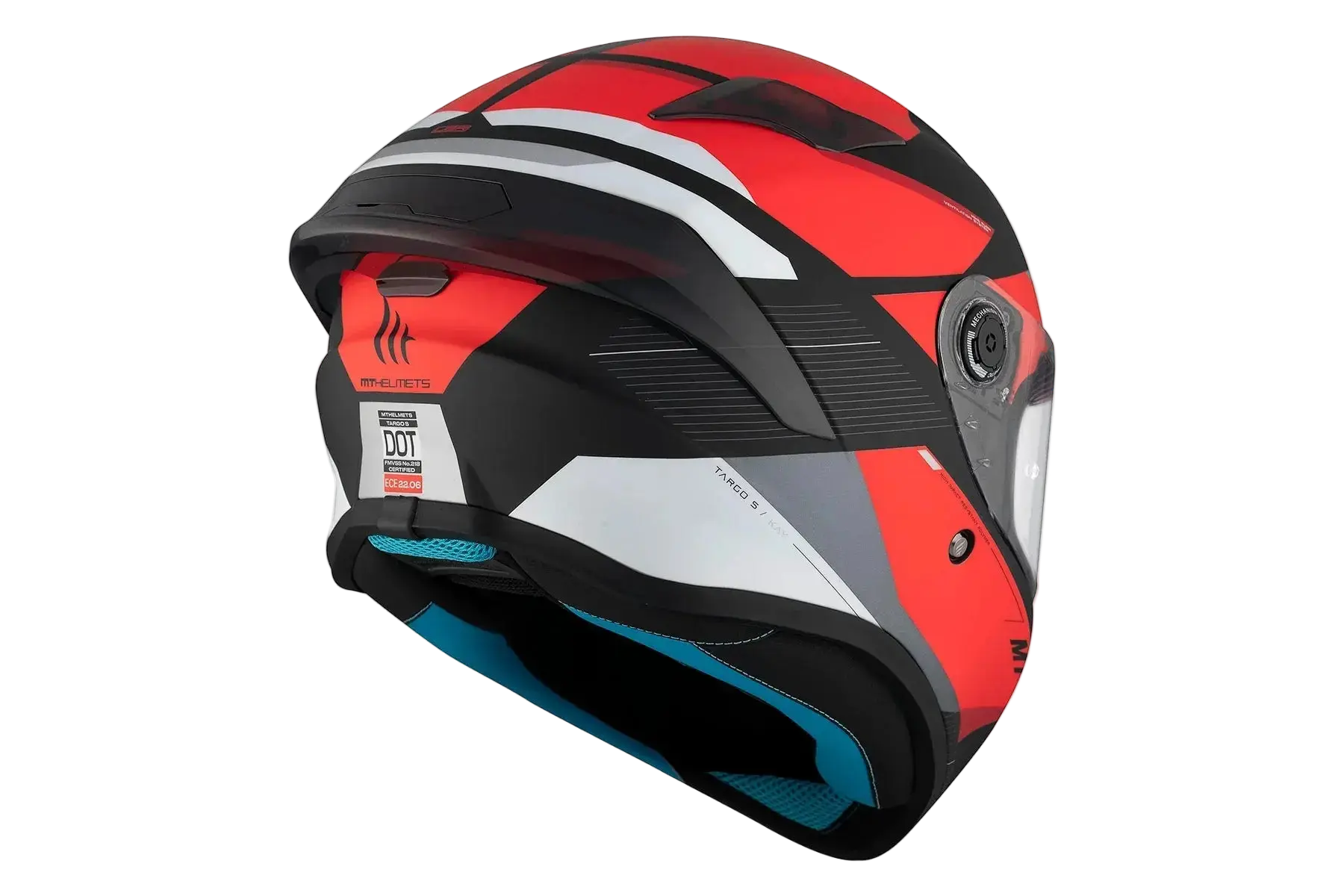 MT Targo S Kay B5 Sportivo Turismo moto Integrali Caschi Opaco Rosso 