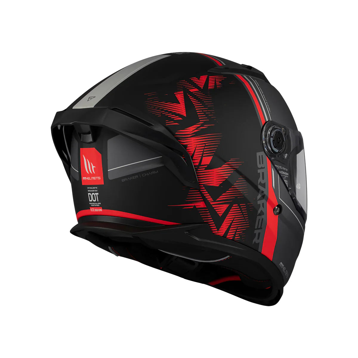 MT Braker SV Charm B5 Casco Integral Para Moto De Turismo Mate 
