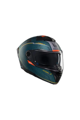 MT Atom 2 Sv Destiny C6 Moto Sportivo Modulare Caschi Nero Blu Opaco 