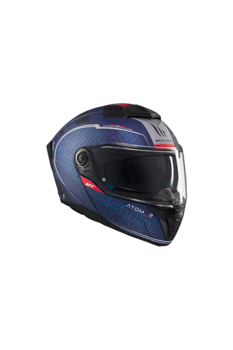 MT Atom 2 SV Destiny C7 Moto Modulare Caschi Nero viola opaco 