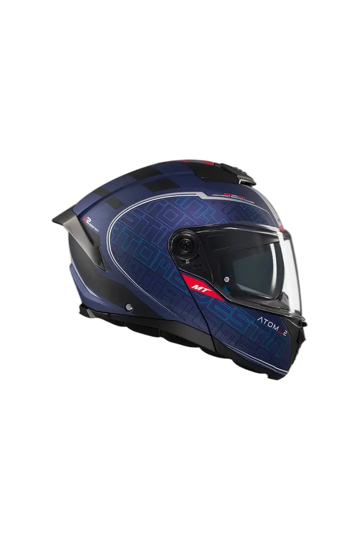 MT Atom 2 SV Destiny C7 Moto Modulare Caschi Nero viola opaco 