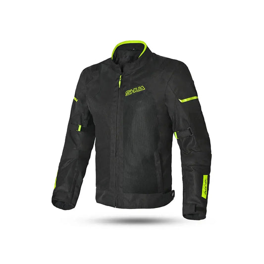 SHUA - Chaqueta Text Gravity Mesh Lady Negro/Amarillo fluor - SECURTEX MOTOR S.L (t/a MaximoMoto)