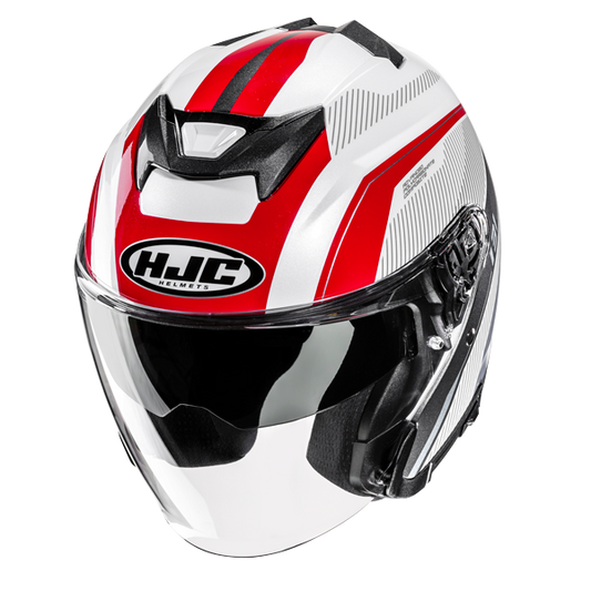 HJC i31 Reno MC21 Casco abierto para scooter de turismo urbano upper side