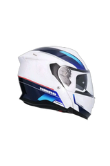 SHIRO Discover Moto Modulare Caschi Bianco Blu 