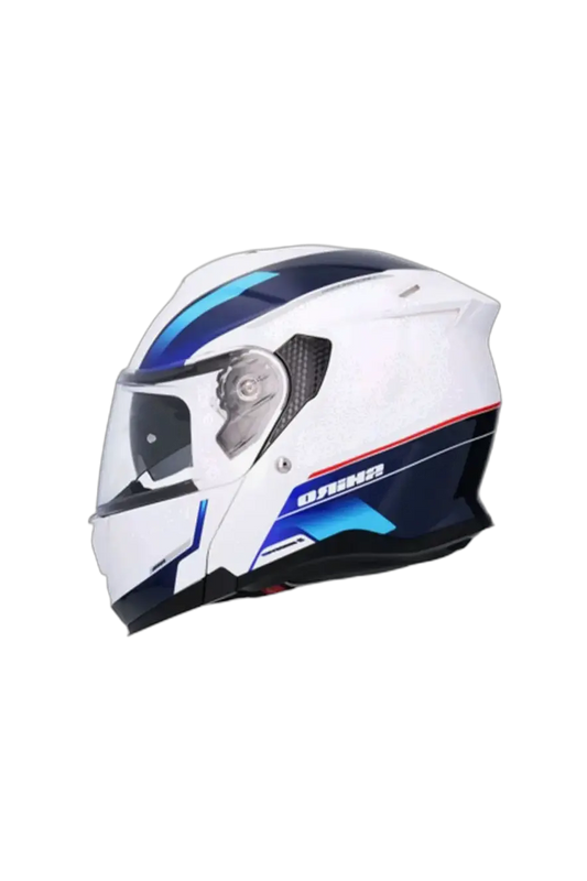 SHIRO Discover Moto Modulare Caschi Bianco Blu 