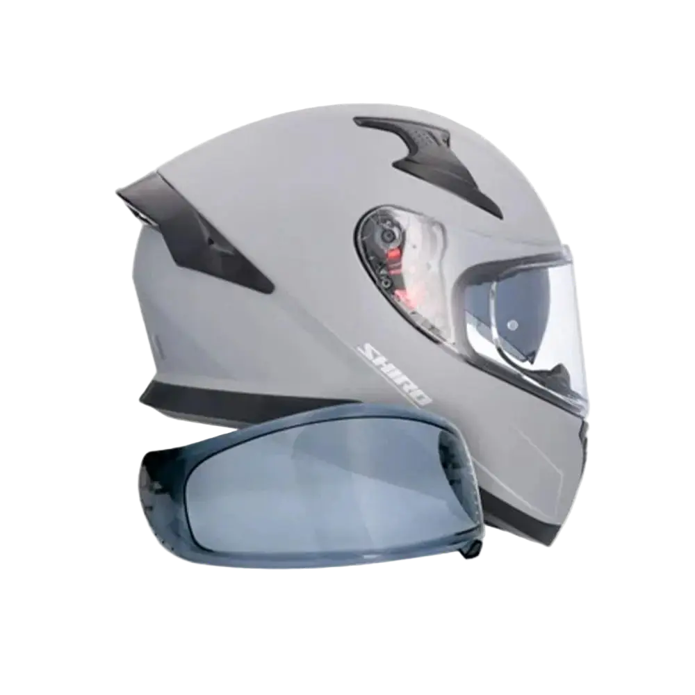 SHIRO Katana Solid Integrali Caschi Titanium Opaco 