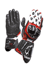 MUGENRACE G-MNR-1461 BORNEW Sportivi Moto Pelle Guanti Rossi